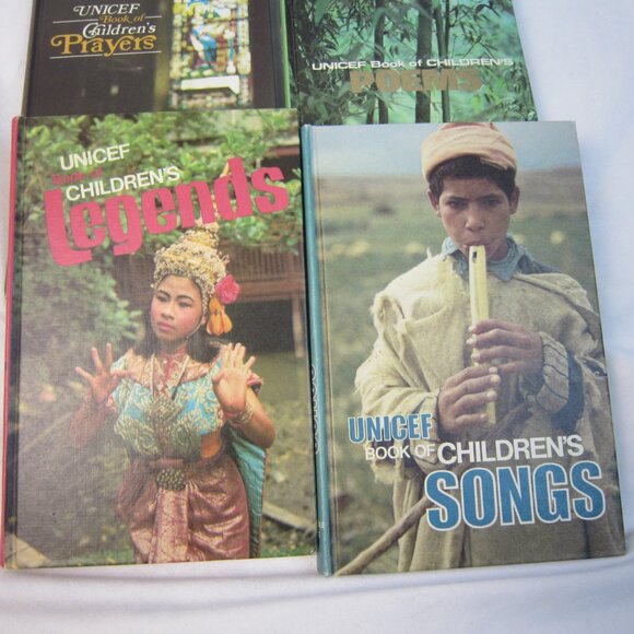 Vintage 1970 Unicef Book Set - Lot of 4 - Picture 4 of 9